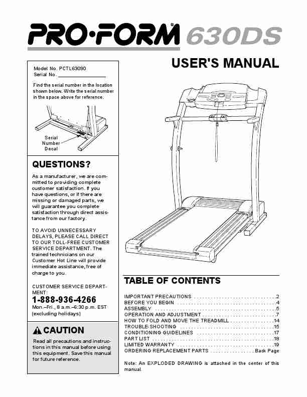 ProForm Treadmill 630 DS-page_pdf